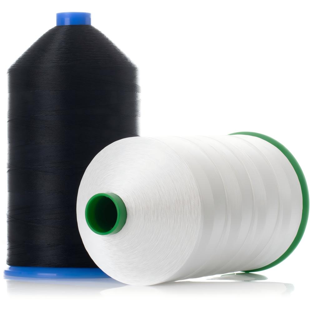 Filament textured polyester sewing thread